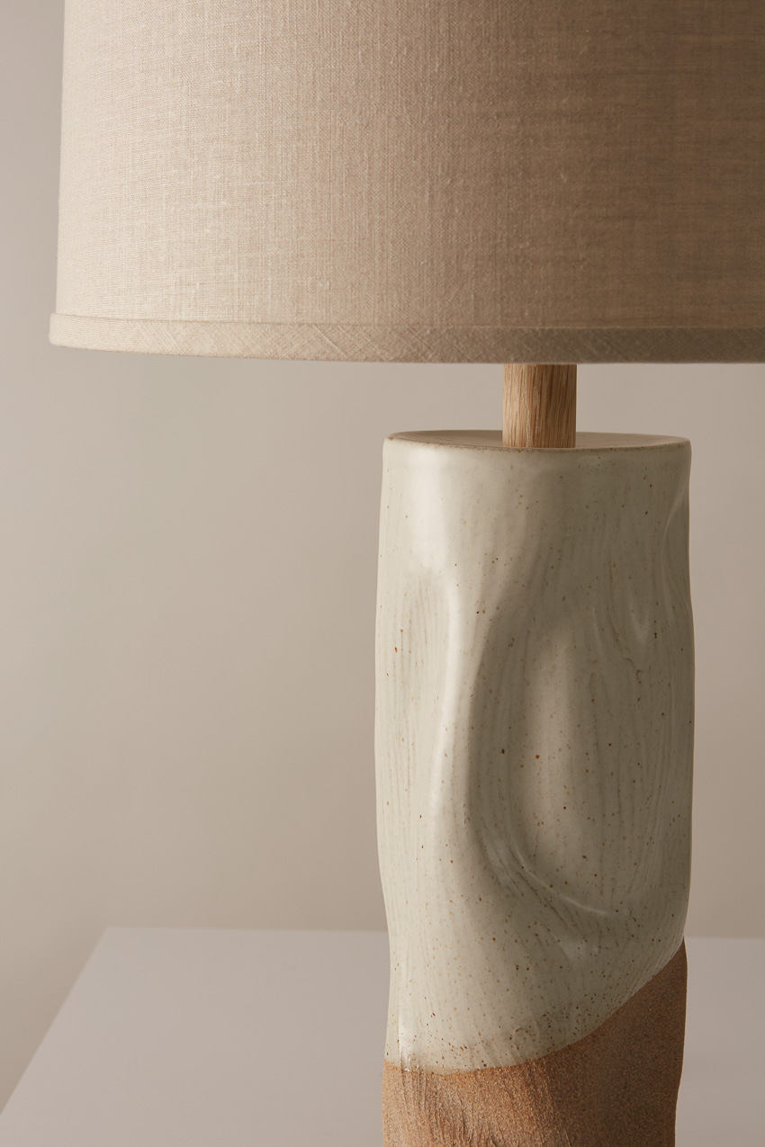 Tall Undulating Cylinder Lamp RUNE New York