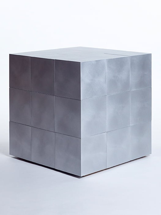 Aluminum Cube by Paul Kelley for RUNE, New York.