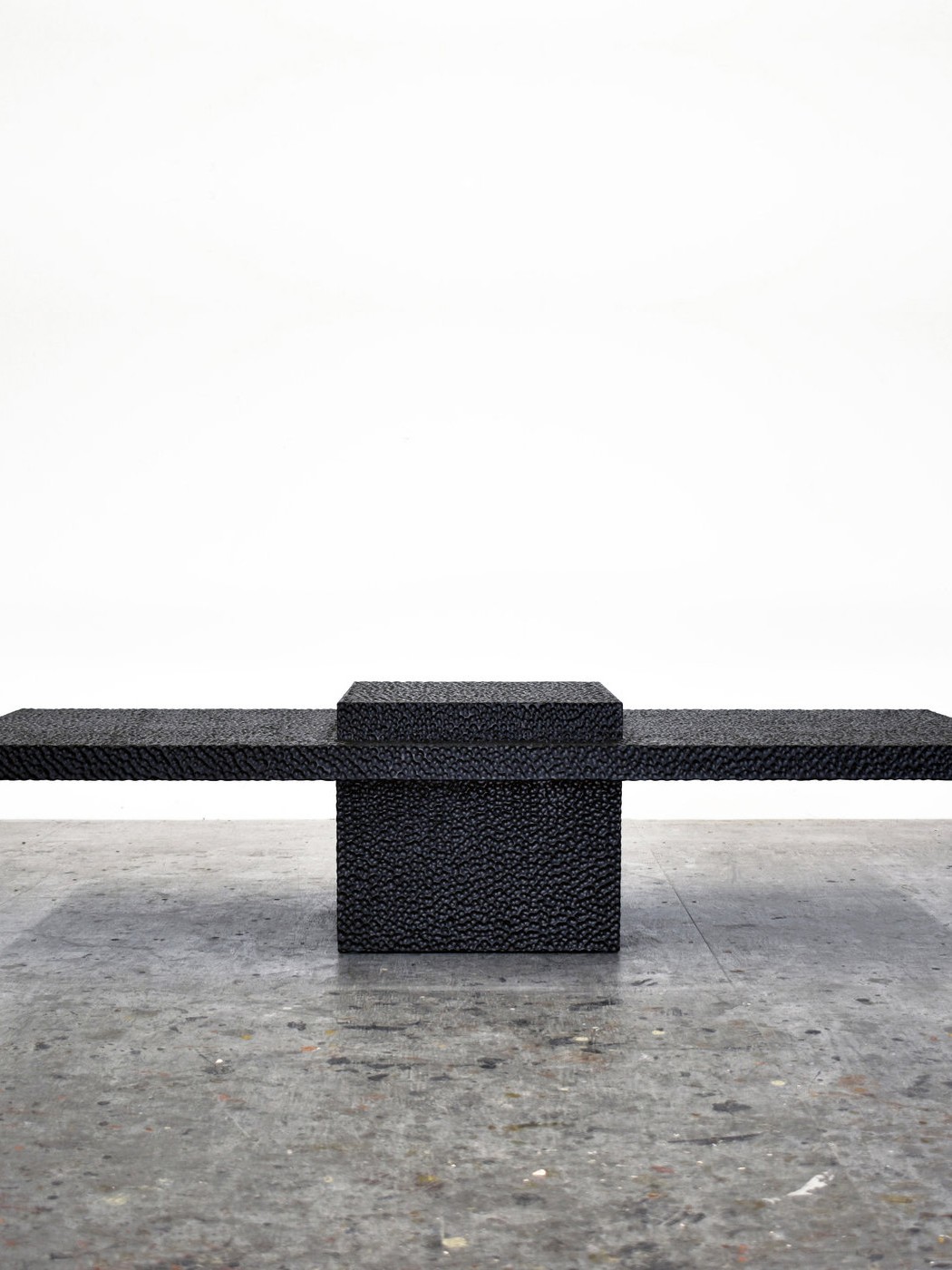 T1 Table in carved, blackened maple by John Eric Byers for RUNE, New York.