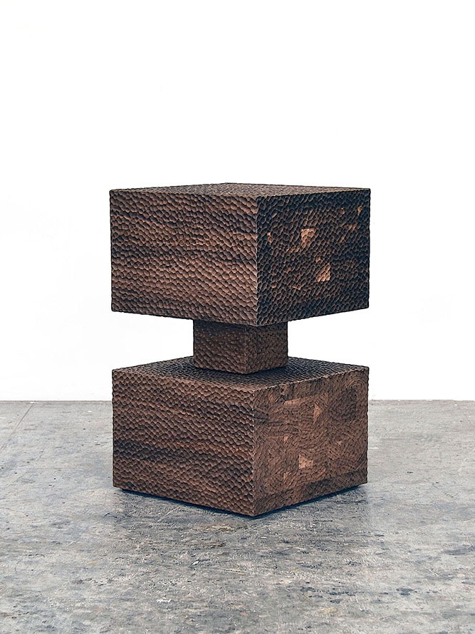 BWP1 Table in carved American walnut by John Eric Byers for RUNE, New York.