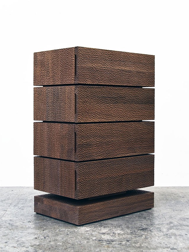 BWD1 Carved Walnut Dresser by John Eric Byers for RUNE, New York.